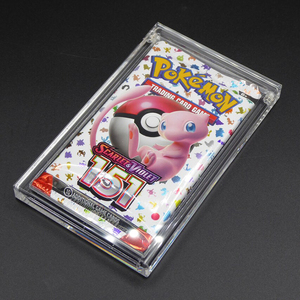 Acrylique <span class=keywords><strong>Booster</strong></span> Pack Vitrine pour <span class=keywords><strong>Pokémon</strong></span> Yu-Gi-Oh TCG Dalle Graded Card Holder Boîte De Rangement Transparent Carte Affichage Dalle - Product Image 3