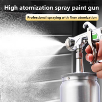 Pistolet à air manuel en acier inoxydable de haute qualité W101, buse de 1,3 mm, faible entretien, alimentation par gravité, personnalisable OEM, 3 ans