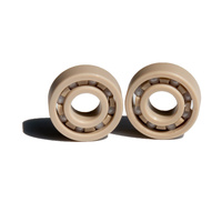 Roulement à billes en acier inoxydable de Construction à grande vitesse 625ZZ joints ouverts Double P5 P4 40mm rouleau de fenêtre coulissante en plastique huile ouverte