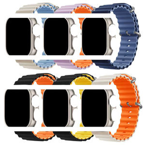 Nueva correa deportiva de silicona suave y resistente al agua para <span class=keywords><strong>reloj</strong></span> de mar para <span class=keywords><strong>Apple</strong></span> <span class=keywords><strong>Watch</strong></span> <span class=keywords><strong>Ultra</strong></span> de 49 mm, correa para muj - Product Image 1