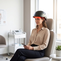Casco Láser VCSEL de 552 Diodos 655nm para Crecimiento del Cabello, 2760mW, Control de Zona, Ajuste Ajustable, Profesional para Clínicas, Certificado USA 510K