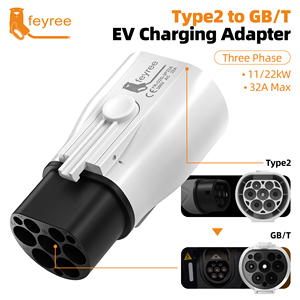 feyree 7kW <b>Type</b> <b>2</b> <b>to</b> GBT <b>Adapter</b> <b>1</b> Phase 32A 16A Charging Current For <b>Type</b> <b>2</b> AC EV Charging Station Plug Converter <b>to</b> GBT Socket - Product Image 5