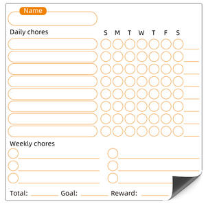 Tableau magnétique de récompenses pour enfants et famille, effaçable à sec, 10x10 pouces, personnalisable - Product Image 3