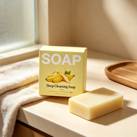 Petite boîte à savon pliable blanche personnalisée, écologique, en matériaux recyclés, finition mate et gaufrage pour savon en barre
