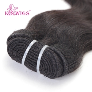 K.SWIGS 1# Black <b>Body</b> <b>Wave</b> Hair Extensions Remy Human Hair 8-40" 100g Salon Styling Premium Daily Wear Soft Machine Bundle Weft - Product Image 3