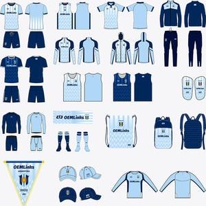 Conjunto de Camisetas de Fútbol Sublimables Personalizables para Partidos Profesionales y Actividades Deportivas - Product Image 1