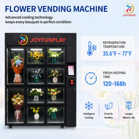 Máquina Expendedora de Flores Refrigerada Automática JFP en Venta, Enfriador de Ramos Frescos, Dispensador Floral con Pantalla Táctil 24/7, de Lujo