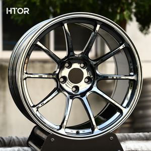 नई 6-13 इंच एल्यूमीनियम मिश्र धातु यात्री कार रिम्स मल्टी-स्पोक ब्लैक क्रोम जाली पहियों A8 a6 q7 कोरोना के लिए फिट - Product Image 1