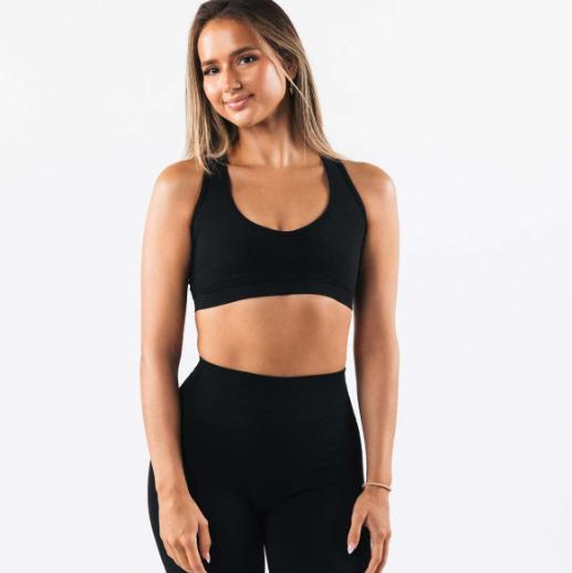 Best Selling Women Yoga Set High Quality Wholesale Solid Elastic Waist Front 2-Piece Spandex/Nylon yoga sets for women