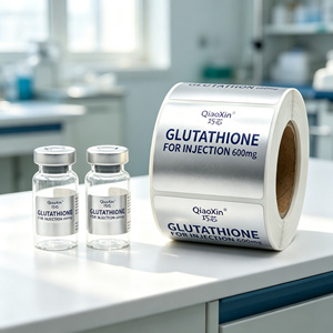 Autocollants personnalisés en argent mat Dragon pour flacons de 5 ml/10 ml/20 ml, pour <span class=keywords><strong>injection</strong></span> réfrigérée et emballage de matières premières médicales - Product Image 2