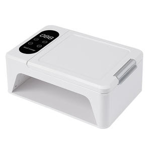 듀얼 핸드 UV LED 네일 램프 플라스틱 110-240V 특수 조명 네일 살롱 착용 가능한 대형 공간 경화 빠른 건조 고출력 - Product Image 1