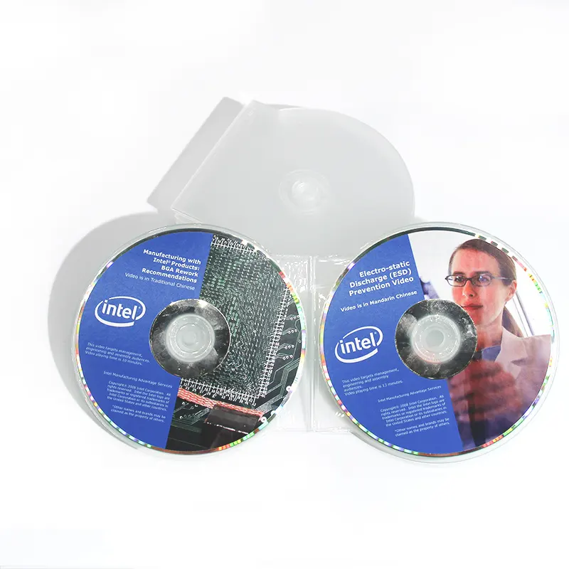 2022 Black CD box inserts cover wedding CD box inserts hard plastic VCD box