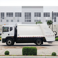 Camion benne à compression électrique pur à chargement latéral, neuf, en promotion usine, pour la gestion des déchets urbains