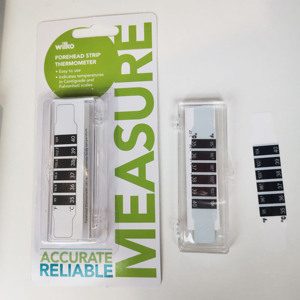 Termômetro de corpo da cabeça da testa com tiras de cristal LCD Termômetro de febre doméstico - Product Image 2