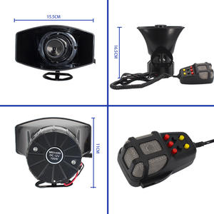 Anuncio de alarma de 7 tonos Alarma a prueba de lluvia Altavoz de control remoto inalámbrico Bocina de coche - Product Image 3