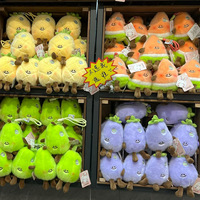 Schattige groente- en fruittafelkameraden lange pluche speelgoedjes watermeloen ananas aardbei sleutelhanger voor poppen