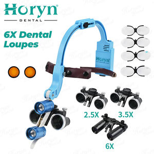 Loupe binoculaire chirurgicale loupe médicale ORL lampes dentaires 6X outils dentaires pour odontologie et chirurgie - Product Image 3