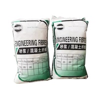 Fibre PP de 12 mm pour additif de béton, mortier de construction, matériau de remplissage, résistant aux acides/aux alcalis, haute résistance à la traction, améliore les propriétés