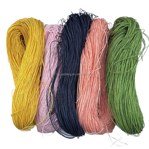 Hot Bán 2-Lớp Nhà Máy Đóng Gói Giá Rẻ Giá Giấy Dây Raffia Đầy Màu Sắc Ràng Buộc Dây Bọc <span class=keywords><strong>Twine</strong></span> Cho Hiệu Quả Bao Bì - Product Image 1