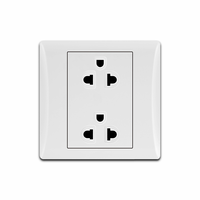 Penjualan terlaris outlet listrik soket putih 250V/16A Harga Murah soket Thai