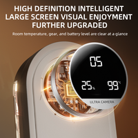 Diffuseur d'arômes intelligent à affichage HD Capacité 1800mAh Contrôle tactile silencieux Température Humidité Minuterie Double utilisation murale/bureau Portable pour hôtels