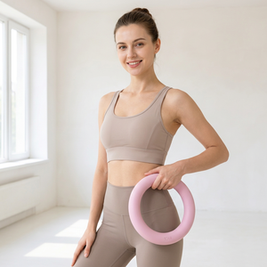 Ring-shaped <b>dumbbell</b> smooth yoga <b>weighted</b> ringsilicone sweat-proof5 lbs ~ 15 lbs fitness <b>weighted</b> ring - Product Image 1