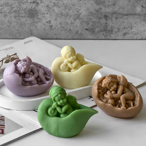 Early Riser Angel Baby DIY <span class=keywords><strong>Molde</strong></span> <span class=keywords><strong>de</strong></span> vela <span class=keywords><strong>de</strong></span> aromaterapia Novedad <span class=keywords><strong>Molde</strong></span> <span class=keywords><strong>de</strong></span> <span class=keywords><strong>silicona</strong></span> <span class=keywords><strong>de</strong></span> cáscara <span class=keywords><strong>de</strong></span> huevo <span class=keywords><strong>de</strong></span> Pascua para hacer velas hechas a mano - Product Image 1