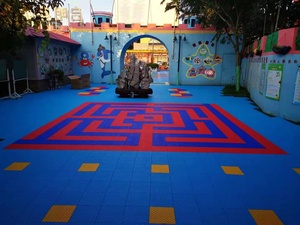 Baldosas <span class=keywords><strong>de</strong></span> canchas multideportes para el hogar <span class=keywords><strong>de</strong></span> los niños, baldosas <span class=keywords><strong>de</strong></span> 3x3 para pista <span class=keywords><strong>de</strong></span> baloncesto, para exteriores, entrelazadas - Product Image 4