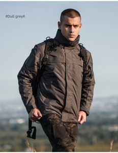 Veste tactique respirante à coque souple <span class=keywords><strong>Mh500</strong></span> Pit Zip Premium Hiver Akatsuki à capuche 3 en 1 Imperméable Coupe-vent Randonnée Cyclisme - Product Image 5