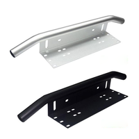 Support de cadre de plaque d'immatriculation avant Support de barre lumineuse LED Support de plaque d'immatriculation Accessoires de voiture