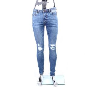Nuovo Modello Danneggiato Skinny Stretch <span class=keywords><strong>Jeans</strong></span> del Denim degli uomini Pantaloni Lunghi - Product Image 1