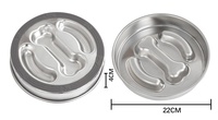 Bouteilles d'eau pour chien en acier inoxydable écologiques, étanches, à alimentation lente, pour usage intérieur et extérieur, bol pour animaux de compagnie