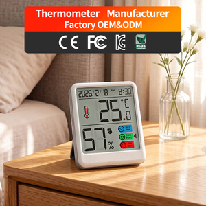 Termômetros Digitais para Ambientes Internos, Higrômetro para Casa, Montagem na Parede, Monitor de Temperatura e Umidade - Product Image 1