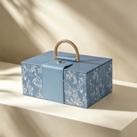 Boîte cadeau souvenir personnalisée avec couvercle magnétique pour mariage et festival, boîte à main pour cadeau de retour, emballage cadeau
