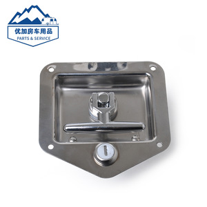 Stainless Steel <b>Tool</b> <b>Box</b> <b>Lock</b> With T Handle Keyed Entry Waterproof Latch Closure <b>For</b> RV Camping Trailer - Product Image 1
