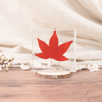 Artisanat en résine artistique fait main, fleurs réelles, époxy hautement transparent, décoration d'intérieur pour le salon, cadeaux uniques pour la fête des mères