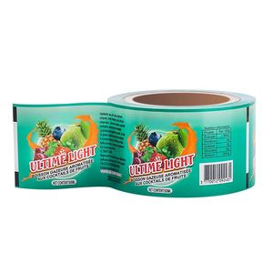 تغليف المشروبات البلاستيكية المقاومة للماء من الدرجة الغذائية المطبوعة كلولريد ملصق فيلم لفة غير شفاف - Product Image 5