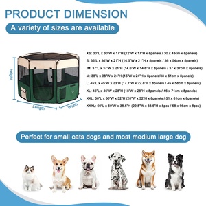 Piccolo cane pieghevole Pop-Up cassa interna/esterna con custodia per il trasporto-per il cucciolo di esercizio e di riposo - Product Image 3