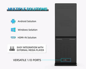 MWE 70 pouces polychrome Ultra-mince lunette étroite support de sol Lcd écran tactile intérieur Lcd affichage publicitaire signalisation numérique - Product Image 5