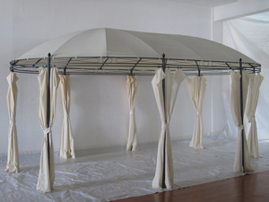 2023 nuovo Design rotondo <span class=keywords><strong>Patio</strong></span> esterno giardino baldacchino per feste Gazebo - Product Image 4