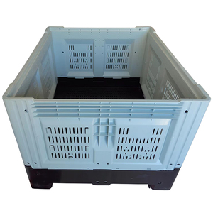 Foldable Stackable Plastic Container Plastic Moving Crate For Fruit or Vegetable Transport Storage