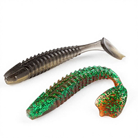 WildTrek Leurre Souple Flottant en TPE avec Queue de Canard de 5,5 cm et 6,5 cm, Appât de Pêche au Bar avec Attractant pour Poissons, Eau Douce et Salée