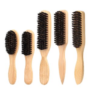 Brosse à cheveux Amei Modèle 212, très vendue, pour barbier, avec manche en bois, étanche, pour coiffure et barbe - Product Image 4