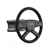 Volante de Carreras para Camiones MOZA TSW, Volante Realista para Simulador de Camiones, Compatible con la Base de la Serie MOZA para Simulación de Conducción de Camiones en PC