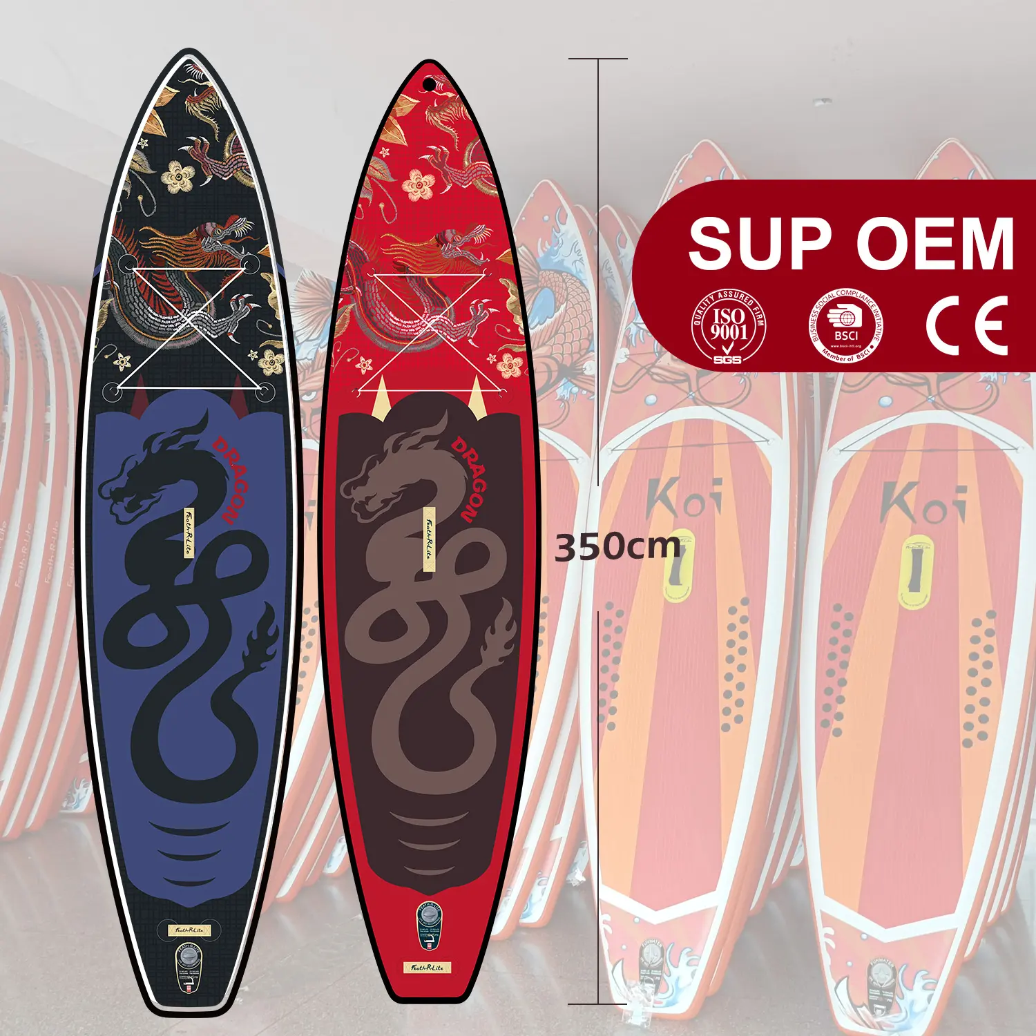 Planche d'aile personnalisée CE, usine, OEM, vente en gros, planche de pagaie gonflable hydrophile, planche sup bord Funwater, planche de sève