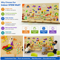 Jouet éducatif mural STEM pour enfants avec composants en plastique, pour les âges de 3 à 12 ans, utilisation à l'école et en crèche