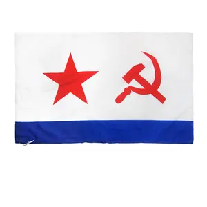 Wholesale Stock 3x5ft State of soviet navy army russia russian flag for victory day