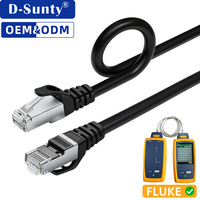 Câble Ethernet RJ45 CAT6 SFTP Double Blindage OEM ODM 10M-30M CE RoHS pour Centre de Données, Vidéosurveillance et Serveur