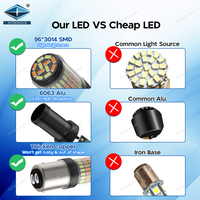 Lampe de signalisation LED T20 d'usine Canbus 1156/7440/7443 BA15S P21W BAU15S 1157 BA15D clignotant LED sans erreur