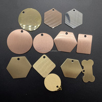 Plaques vierges en cuivre non plaqué TA2, qualité ASTM 2, 15 mm, 20 mm, 25 mm, 30 mm, ornements métalliques, cuivre calibre 14, étiquettes de gravure
